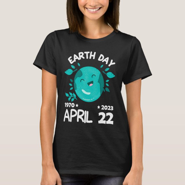 Camiseta cute earth day 53rd anniversary earth day  15 (Anverso)