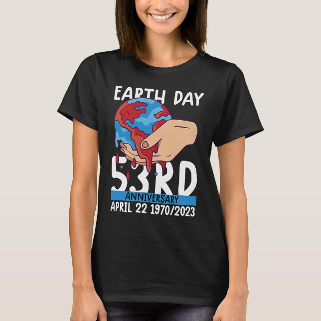 Camiseta cute earth day 53rd anniversary earth day  5 (Anverso)