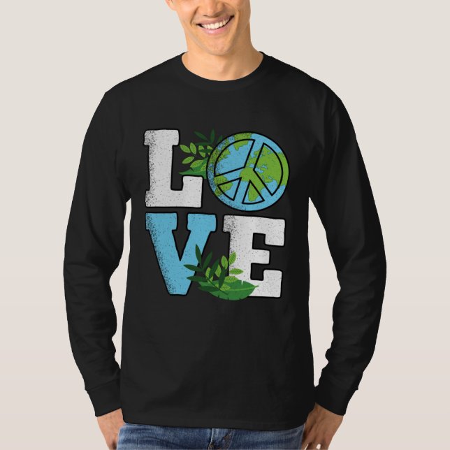 Camiseta Cute Earth Day Love Planet Nature (Anverso)