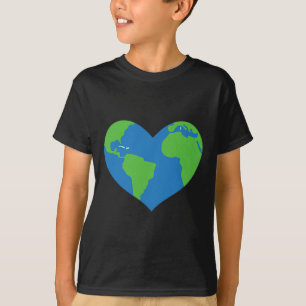 Camiseta Cute Earth Heart Happy Earth Day 22 April Apparel