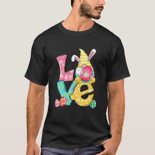 Camiseta Cute Easter Bunny Gnome LOVE Gnome With Easter Egg