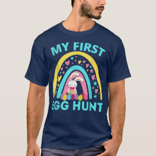 Camiseta Cute Easter Bunny Rainbow Girls Boys My First Egg