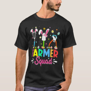 Camiseta Cute Easter Farmer Squad Bunny Easter Day Eggs Cos