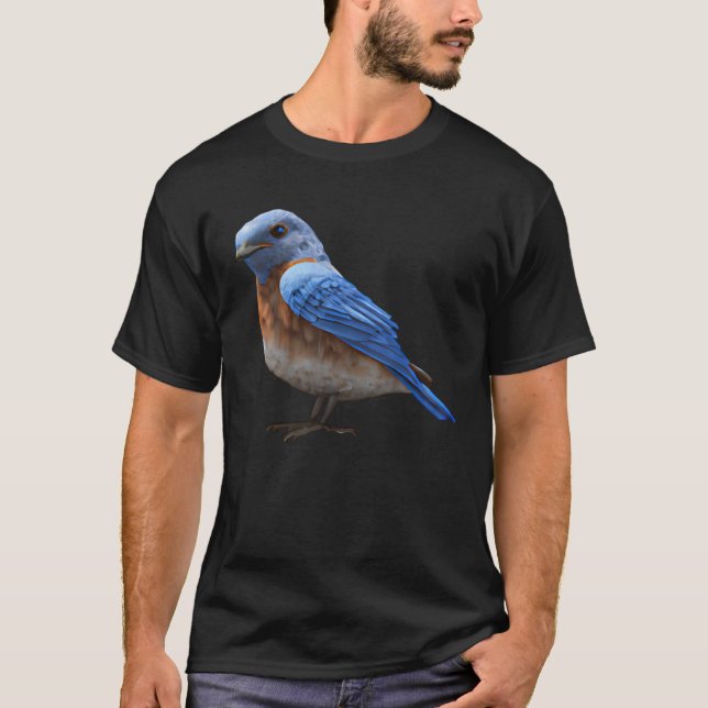 Camiseta Cute Eastern Bluebird Sunset (Anverso)