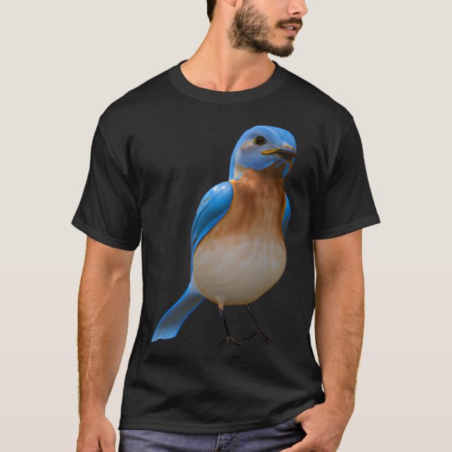 Camiseta Cute Eastern Bluebird Sunset  1 (Anverso)