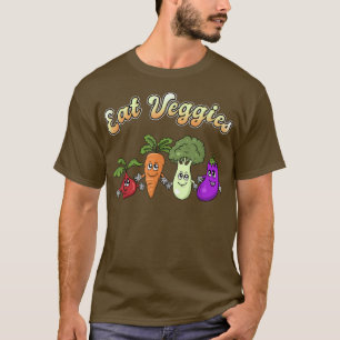 Camiseta Cute Eat Veggies Art For Men Women Healthy Vegetar