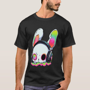 Camiseta Cute EDM Bunny DJ Trippy Rave