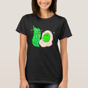 Camiseta Cute Eggs Ham Smile Face Brunch Breakfast Costume