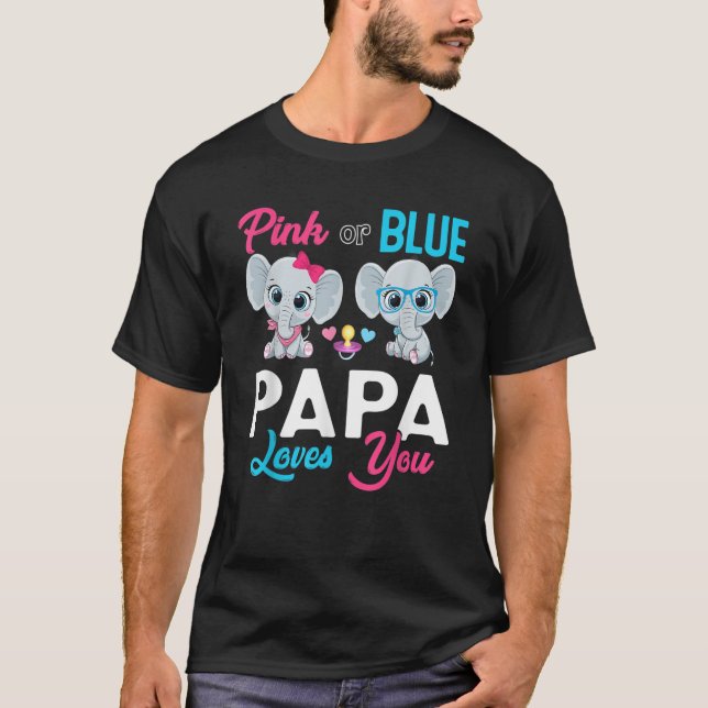 Camiseta Cute Elefante Keeper Del Género Que Papá Te Ama (Anverso)