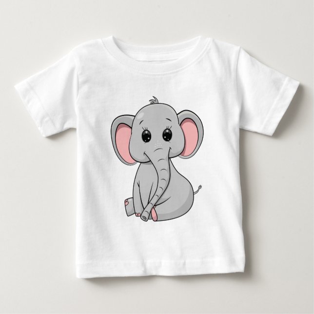 Camiseta Cute Elephant Baby (Anverso)