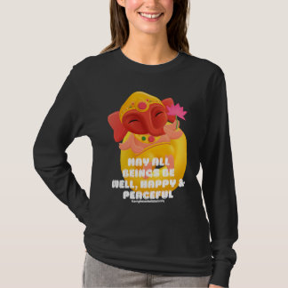 Camiseta Cute Elephant Ganesha Peace Lotus Loving Kindness 