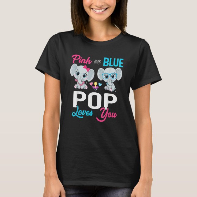 Camiseta Cute Elephant Keeper Of The Gender Pop Loves You R (Anverso)