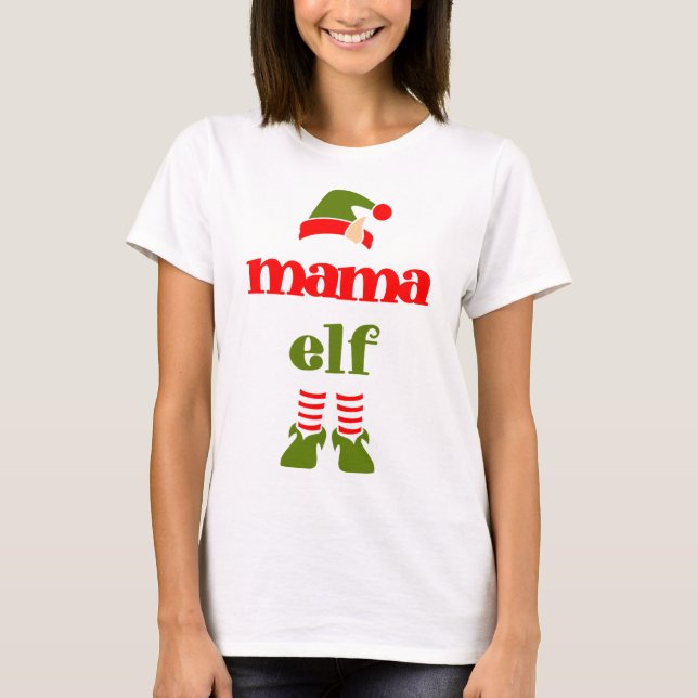 Camiseta Cute Elf Mommy (Anverso)
