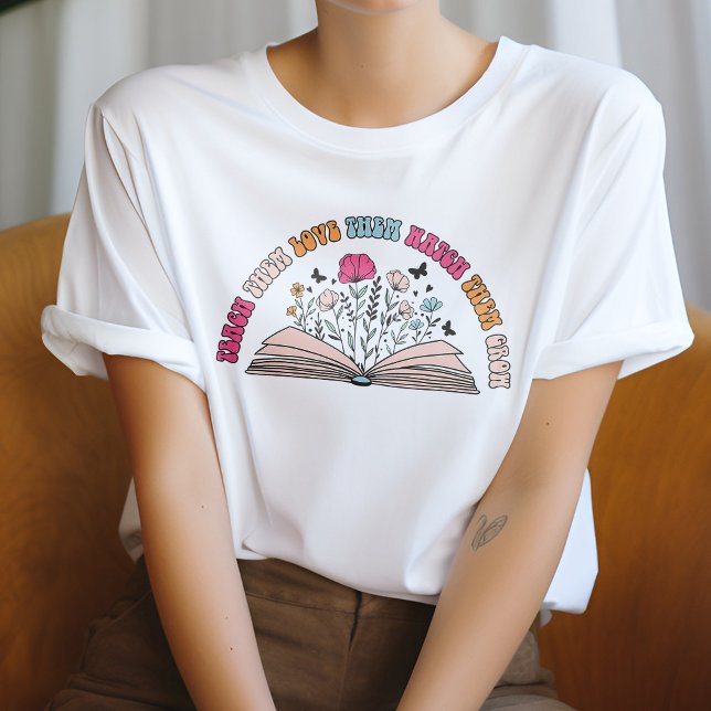 Camiseta Cute Enseñarlos, Amarlos, Mirarlos Crecer (Subido por el creador)