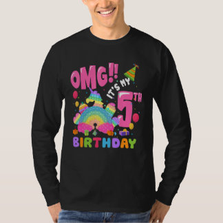 Camiseta Cute es mi quinto cumpleaños, papá de 5 años, unic