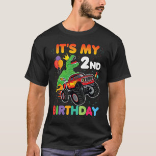 Camiseta Cute es mi segundo cumpleaños soy Monstruo de dos