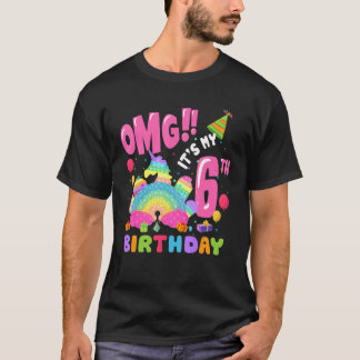 Camiseta Cute es mi sexto cumpleaños, papá de 6 años, unico