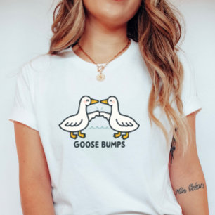 Camiseta Cute Escalofríos de Ganso; divertido chiste de gan
