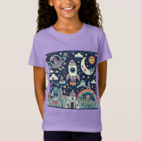 Camiseta Cute-Espacio Exterior
