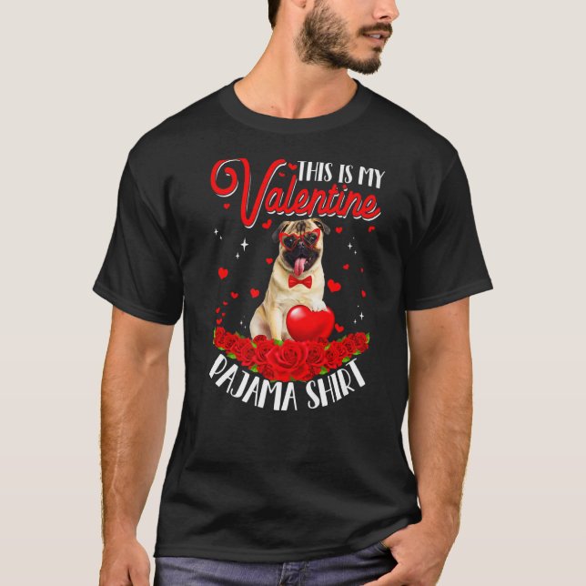 Camiseta Cute, este es mi corazón de perro de San Valentín  (Anverso)