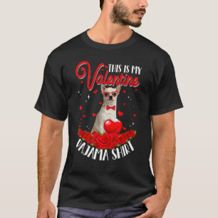 Camiseta Cute Esto Es Mi Hea Perro De San Valentín Pajama C