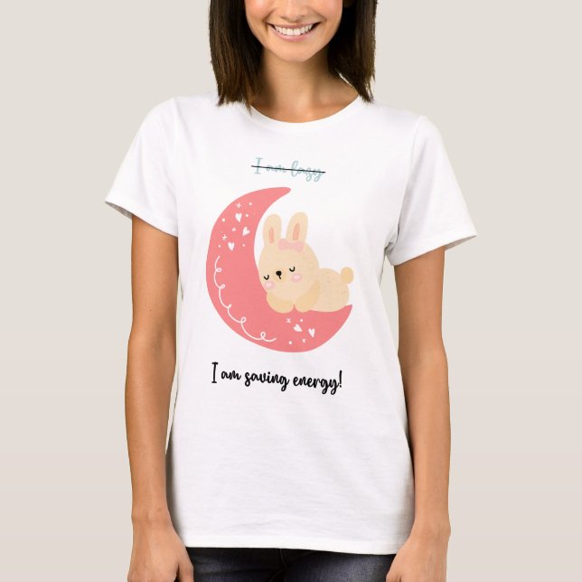 Camiseta Cute | Estoy Ahorrando Energía! (Anverso)