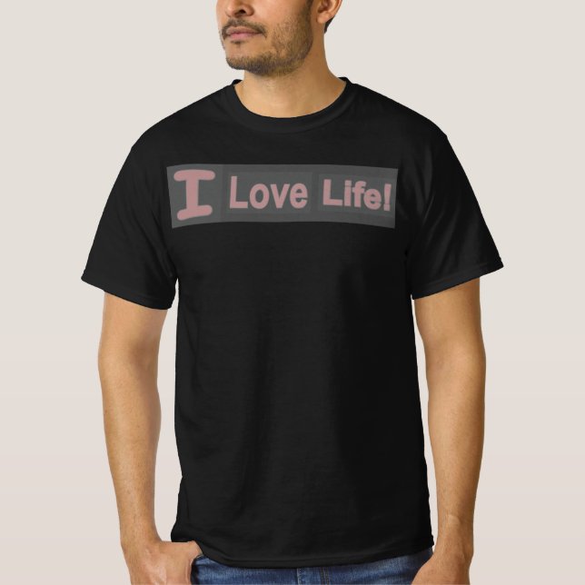 Camiseta Cute Expression Design "Love Life". Comprar ahora  (Anverso)
