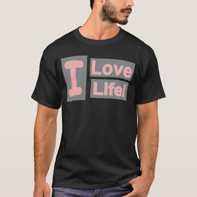 Camiseta Cute Expression Design "Love Life". ¡Hazte con una (Anverso)
