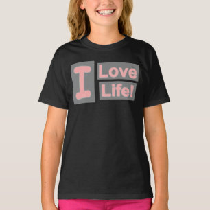 Camiseta Cute Expression Design "Love Life". ¡Hazte con una