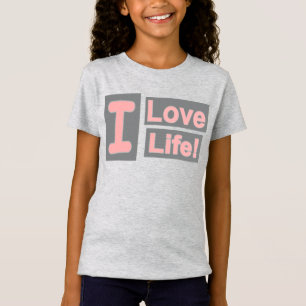 Camiseta Cute Expression Design "Love Life". ¡Hazte con una