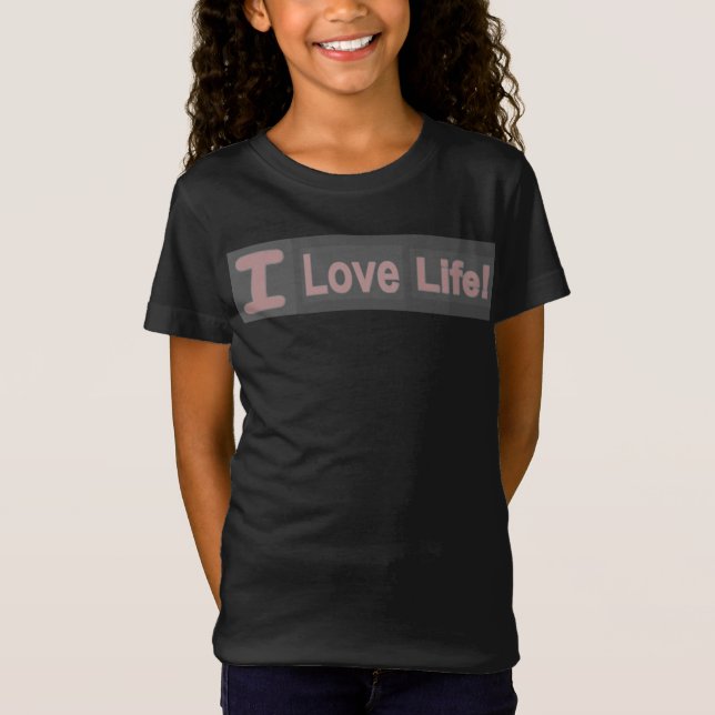 Camiseta Cute Expression Design "Love Life". ¡Hazte con una (Anverso)