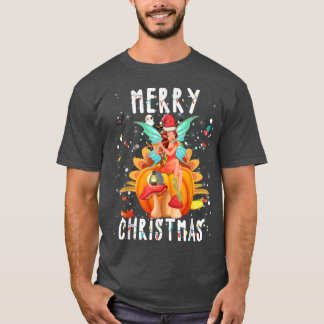 Camiseta Cute Fairy Merry Christmas light Cool Fairy Xmas P
