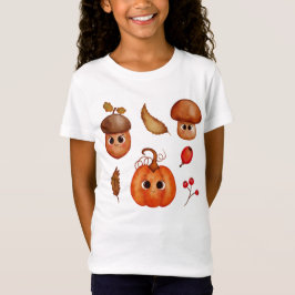 Camiseta Cute Fall Friends Kids T-Shirt | Kawaii Otoño