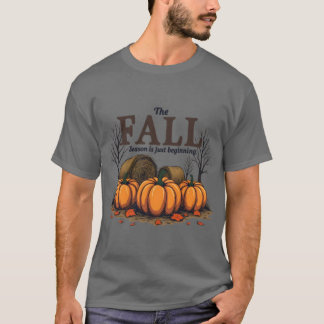 Camiseta Cute Fall Seaon Quote The Fall Season Is Just Begi