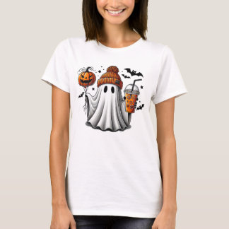 Camiseta Cute Fantasma Calabaza Funny Halloween