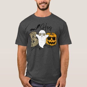 Camiseta Cute fantasma Halloween Calabaza Leopardo de la ca