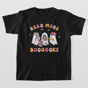 Camiseta Cute Fantasma Libro Leer más libros Profesores div