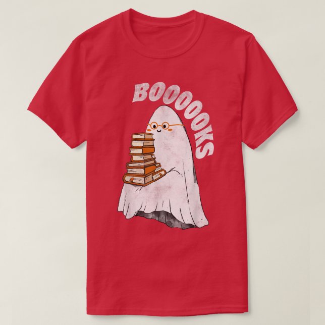 Camiseta Cute fantasma profesor principal libro libros de h (Diseño del anverso)