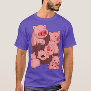 Camiseta Cute Farm Animal Pig Lover Farmer Piglet Farming P