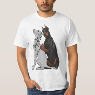 Camiseta Cute Fashiable Doberman Tattooing Dalmatian Shir