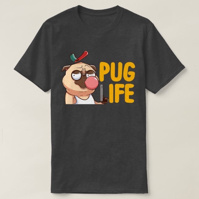 Camiseta Cute Fat Pug (Diseño del anverso)