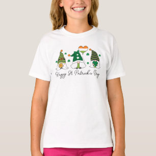 Camiseta Cute Feliz Día de San Patricio Gnomos