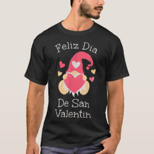 Camiseta Cute Feliz Día de San Valentín Gnome España Lang