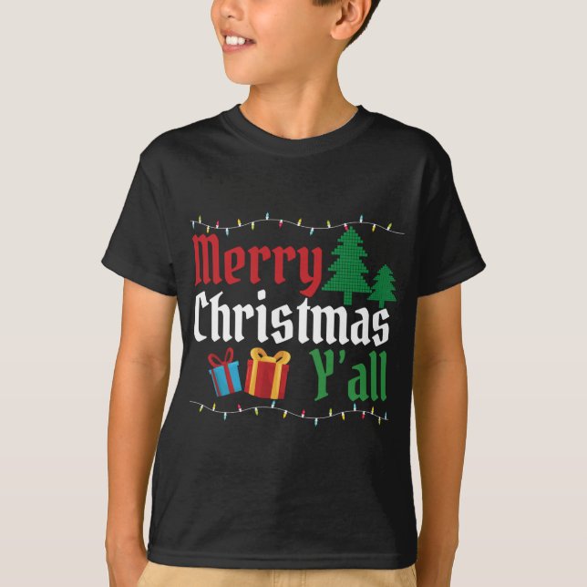 Camiseta Cute Feliz Navidad y todos los Navidades feos suét (Anverso)