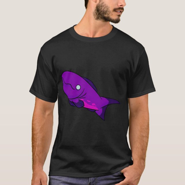 Camiseta Cute feliz pez magenta (Anverso)