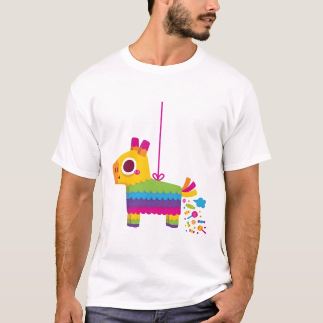 Camiseta Cute Fiesta Pinata Candía De Burro (Anverso)