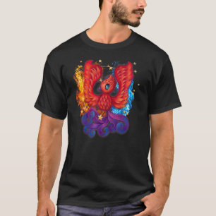 Camiseta Cute Firebird Rising Phoenix Art T-Shirt Kids Todd