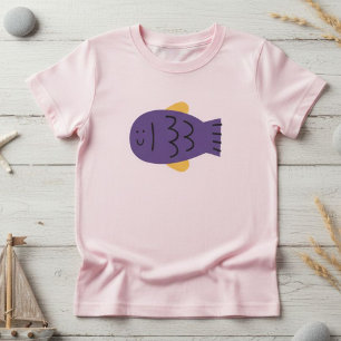 Camiseta Cute Fish T-Shirt - Trendy Tee for Teen Girls
