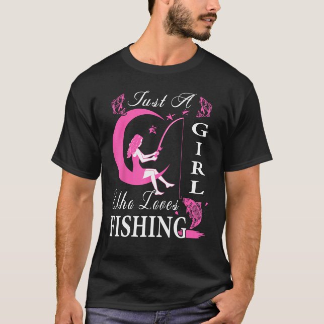 Camiseta Cute Fishing For Women Girls Kids Fisher Fisherman (Anverso)
