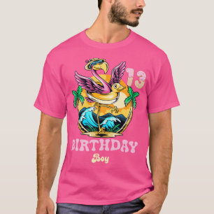 Camiseta Cute Flamingo 13.º niño de cumpleaños